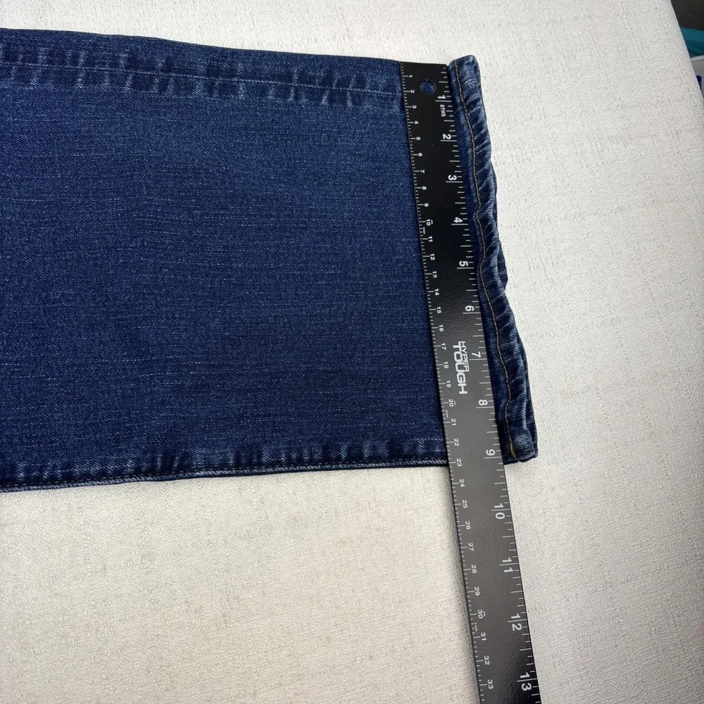 American Eagle‎ Original Boot Jeans Mens 40x32 Dark Blue Denim Pants Whiskered